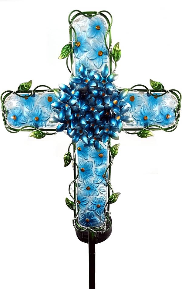 Solar Cross Garden Lights Outdoor Decorative - Solar...